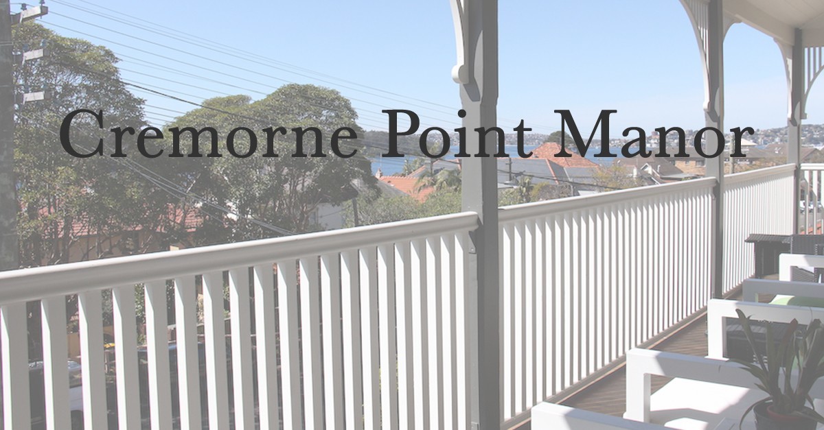 Cremorne Point Manor AustralieQC.ca