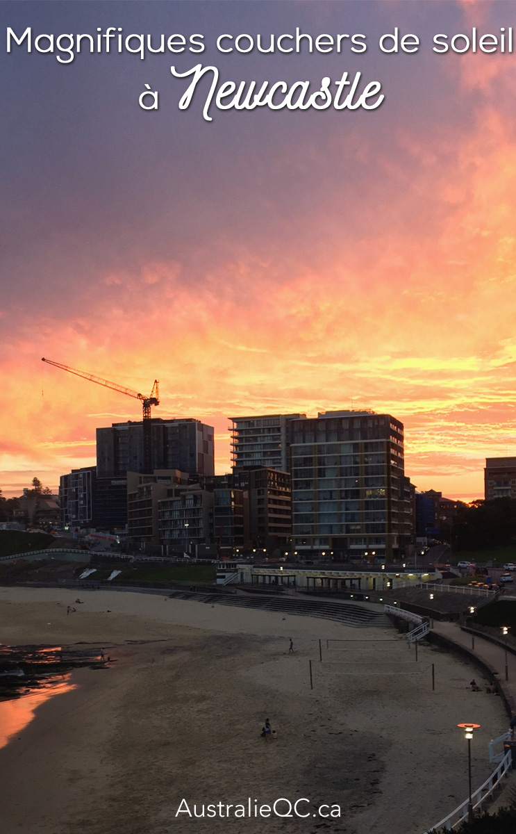 coucher de soleil Newcastle