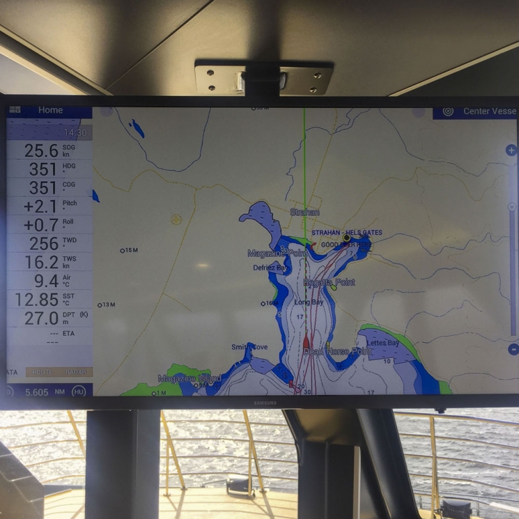 Radar nautique sur la Gordon River